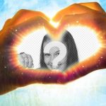 Poniendo la mano en el corazón